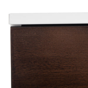 Safavieh Genevieve 2-Drawer Nightstand – Timeless Vintage Charm With Modern Design For Every Bedroom Style Walnut / White / Gold NST5002B