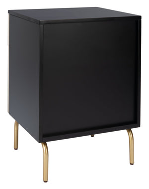 Safavieh Genevieve 2-Drawer Nightstand – Timeless Vintage Charm With Modern Design For Every Bedroom Style Black / White Washed NST5002C