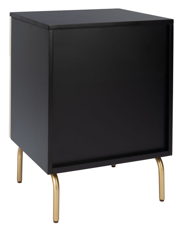 Safavieh Genevieve 2-Drawer Nightstand – Timeless Vintage Charm With Modern Design For Every Bedroom Style Black / White Washed NST5002C