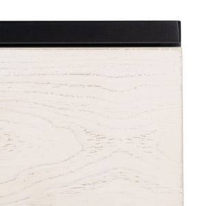 Safavieh Genevieve 2-Drawer Nightstand – Timeless Vintage Charm With Modern Design For Every Bedroom Style Black / White Washed NST5002C