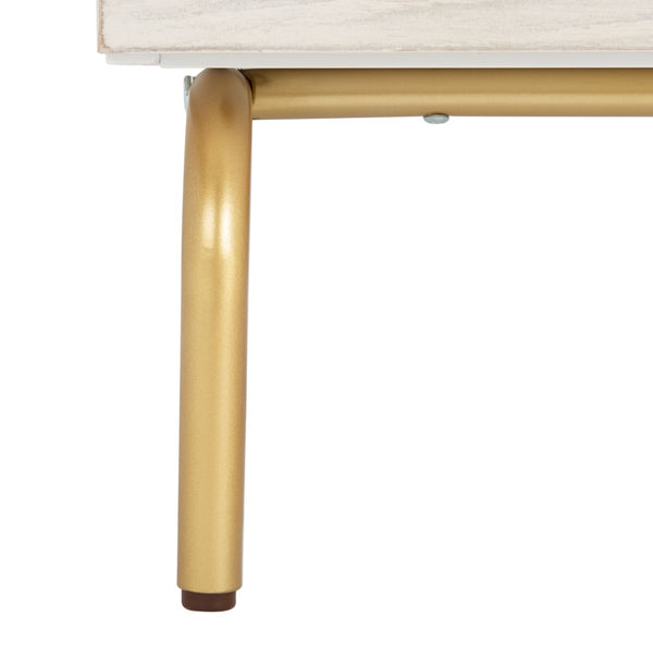 Safavieh Genevieve 2-Drawer Nightstand – Timeless Vintage Charm With Modern Design For Every Bedroom Style White / White Washed NST5002D