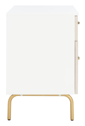 Safavieh Genevieve 2-Drawer Nightstand – Timeless Vintage Charm With Modern Design For Every Bedroom Style White / White Washed NST5002D