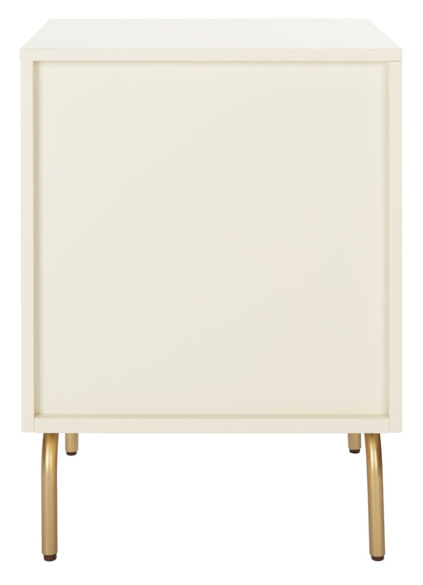 Safavieh Genevieve 2-Drawer Nightstand – Timeless Vintage Charm With Modern Design For Every Bedroom Style Cream / White Washed NST5002E