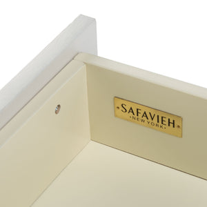 Safavieh Genevieve 2-Drawer Nightstand – Timeless Vintage Charm With Modern Design For Every Bedroom Style Cream / White Washed NST5002E