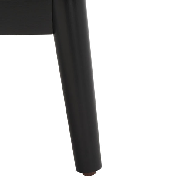 Safavieh Baisley 2-Drawer Nightstand - Mid-Century Charm Meets Coastal Style For Your Dream Bedroom Decor Black NST5003B