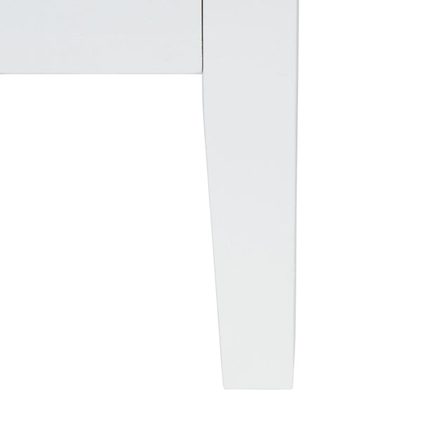 Safavieh Tegan 2-Drawer Nightstand - Modern White Mahogany Design With Antique Brass Pulls For Stylish Storage NST5004A