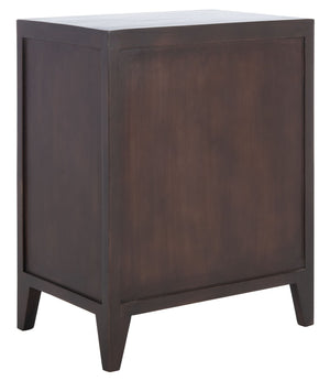 Safavieh Thea Exquisitely Carved Nightstand - Artisan Design With Single-Door Storage For Elegant Bedrooms Brown NST5300A