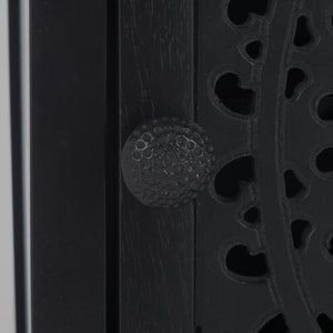 Safavieh Thea Elegant 1-door Carved Nightstand In Rich Brown – Timeless Design For Your Bedroom Style! Black Wood Nst5300d