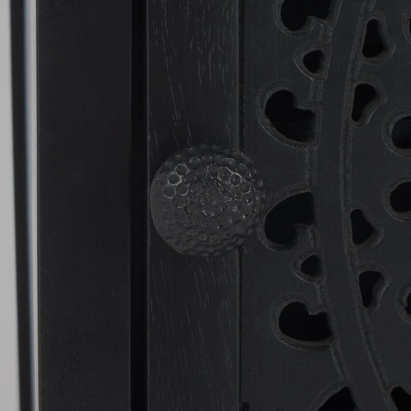 Safavieh Thea Elegant 1-door Carved Nightstand In Rich Brown – Timeless Design For Your Bedroom Style! Black Wood Nst5300d