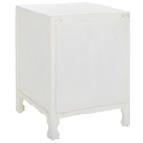 Safavieh Rayetta 2 Shelf 1 Door Nightstand White Wash NST5304A