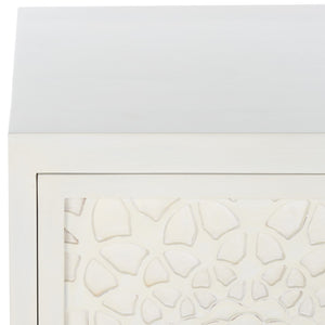 Safavieh Rayetta 2 Shelf 1 Door Nightstand White Wash NST5304A