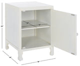 Safavieh Rayetta 2 Shelf 1 Door Nightstand White Wash NST5304A