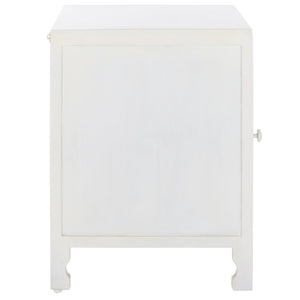 Safavieh Rayetta 2 Shelf 1 Door Nightstand White Wash NST5304A