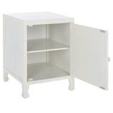 Safavieh Rayetta 2 Shelf 1 Door Nightstand White Wash NST5304A