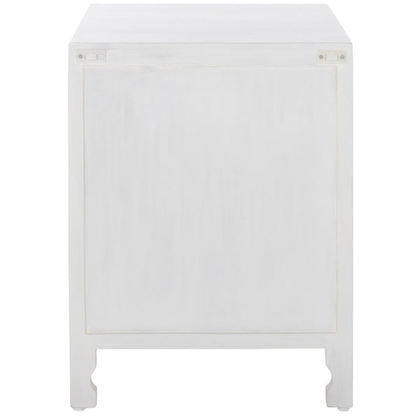 Safavieh Regius 2 Shelf 1 Door Nightstand White Wash NST5305A