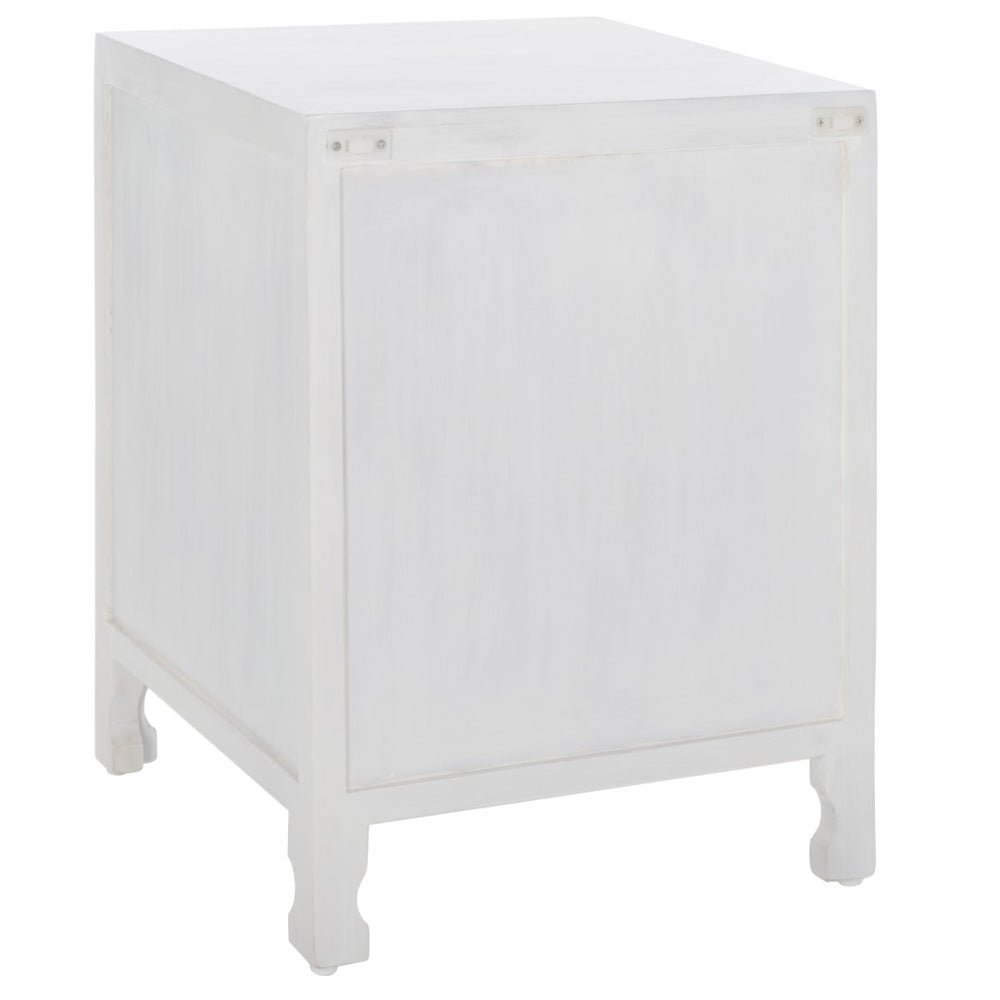 Safavieh Regius 2 Shelf 1 Door Nightstand White Wash NST5305A