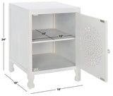 Safavieh Regius 2 Shelf 1 Door Nightstand White Wash NST5305A