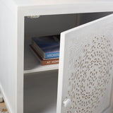 Safavieh Regius 2 Shelf 1 Door Nightstand White Wash NST5305A