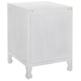 Safavieh Reimu 2 Shelf 1 Door Nightstand White Wash NST5306A