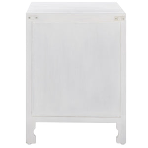 Safavieh Reimu 2 Shelf 1 Door Nightstand White Wash NST5306A