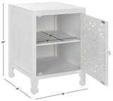 Safavieh Reimu 2 Shelf 1 Door Nightstand White Wash NST5306A