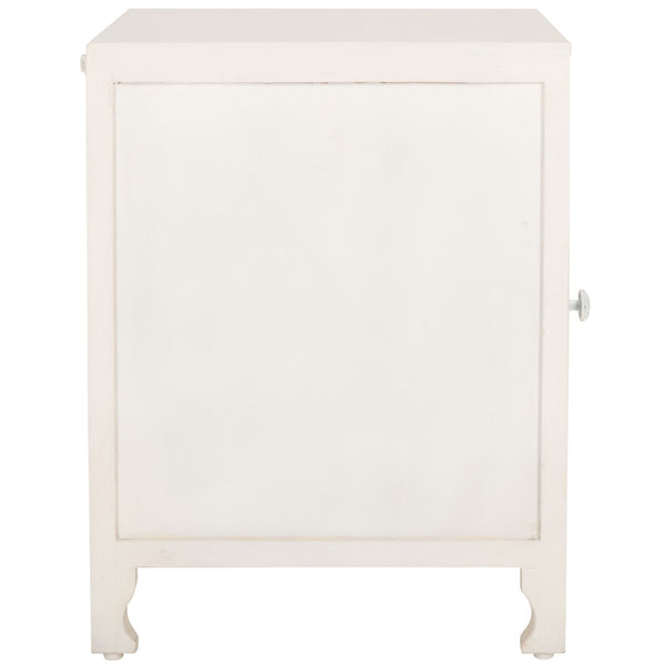 Safavieh Reimu Artisanal Nightstand With 2 Shelves & 1 Door - Elegant Mango Wood Storage For Bedroom Decor NST5306A