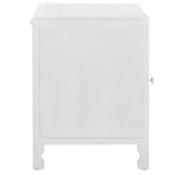 Safavieh Reimu 2 Shelf 1 Door Nightstand White Wash NST5306A