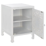 Safavieh Reimu 2 Shelf 1 Door Nightstand White Wash NST5306A