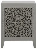 Safavieh Tayda 2 Shelf 1 Door Nightstand Grey Wood NST5307A