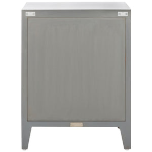 Safavieh Tiriaq 2 Shelf 1 Door Nightstand Grey Wood NST5310A