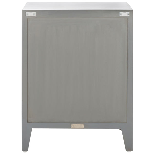 Safavieh Tiriaq 2 Shelf 1 Door Nightstand Grey Wood NST5310A