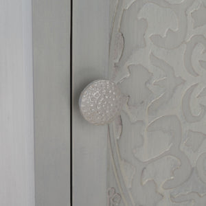 Safavieh Tiriaq 2 Shelf 1 Door Nightstand Grey Wood NST5310A