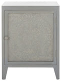 Safavieh Tiriaq 2 Shelf 1 Door Nightstand Grey Wood NST5310A