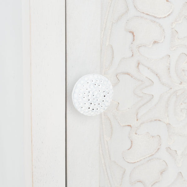 Safavieh Tiriaq 2 Shelf 1 Door Nightstand White Washed Wood NST5310B