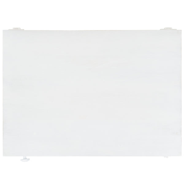 Safavieh Tiriaq 2 Shelf 1 Door Nightstand White Washed Wood NST5310B