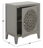 Safavieh Toroka 2 Shelf 1 Door Nightstand Grey Wood NST5311A