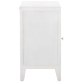Safavieh Toroka 2 Shelf 1 Door Nightstand White Washed Wood NST5311B