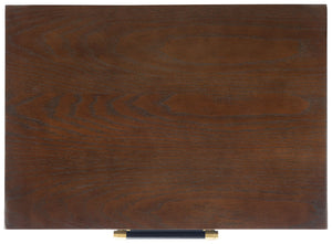 Safavieh Justice 2 Drawer Nightstand - Modern Design With Brass Accents, Perfect For Stylish Bedroom Storage Walnut / Black NST6402A