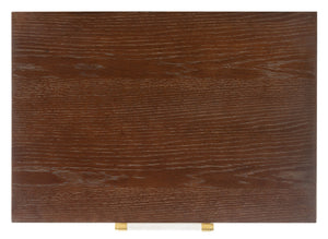 Safavieh Justice 2 Drawer Nightstand - Modern Design With Brass Accents, Perfect For Stylish Bedroom Storage Walnut / White Washed NST6402B