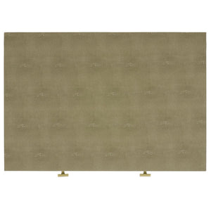 Safavieh Meilana Modern Art Deco Nightstand With Drawer & Shelf - Light Taupe Finish & Brass Accents NST6403A