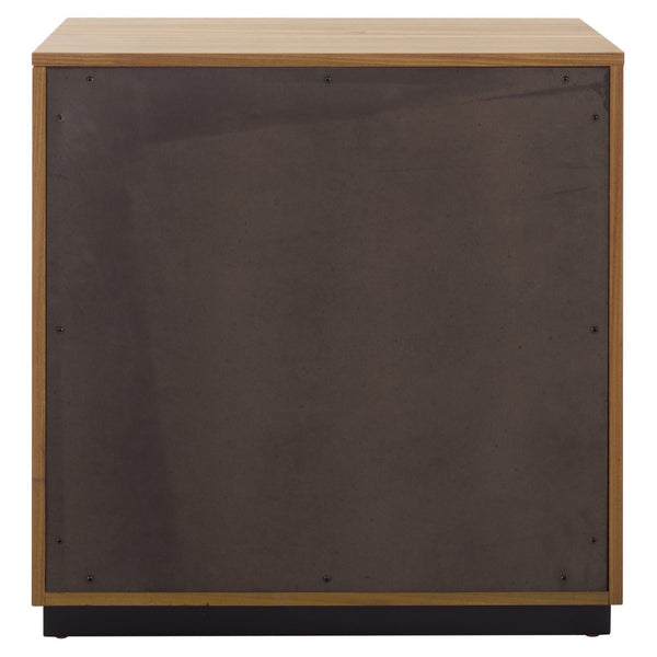 Safavieh Brylin Contemporary 3-Drawer Nightstand With Chrome Handles - Stylish Storage For Modern Bedrooms NST6404B