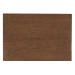 Safavieh Donald Mid-Century 2 Drawer Nightstand With Herringbone Design For Stylish Bedroom Organization Wheat / Bronze NST6405B