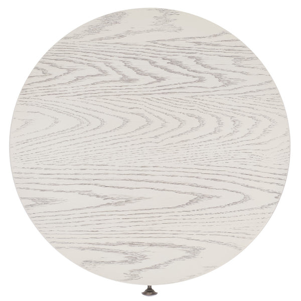 Safavieh Scully 1 Drawer Nightstand XII23 White Wash / Gold Knobs & Cross Bar Wood NST6406A