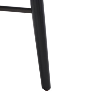 Safavieh Scully 1 Drawer Nightstand XII23 Black / Gold Knobs & Cross Bar Wood NST6406B