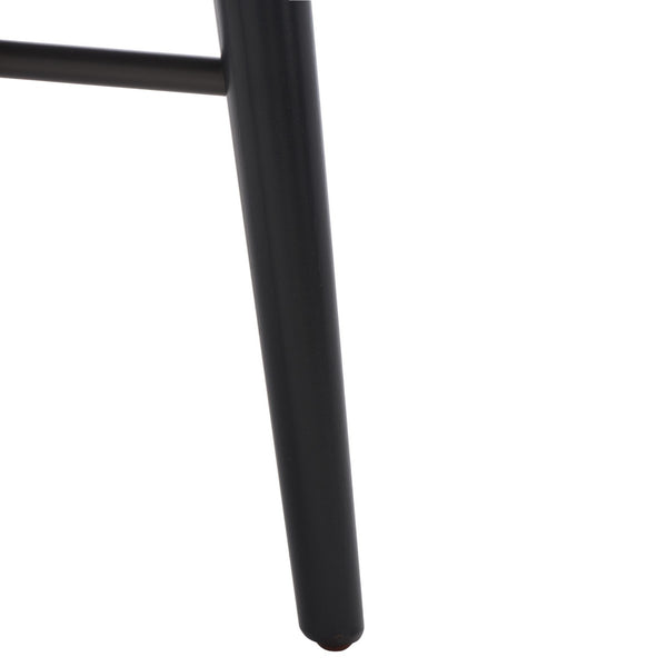 Safavieh Scully 1 Drawer Nightstand XII23 Black / Gold Knobs & Cross Bar Wood NST6406B