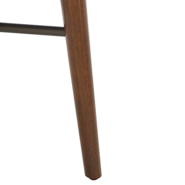 Safavieh Scully 1 Drawer Nightstand XII23 Medium Oak / Gold Knobs & Cross Bar Wood NST6406C