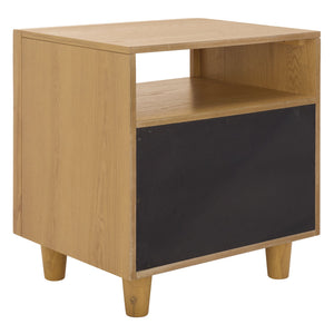 Safavieh Akanksha 2 Drawer Nightstand - Stylish Wooden Storage Solution For Modern Living Spaces Natural Wood Nst6409a
