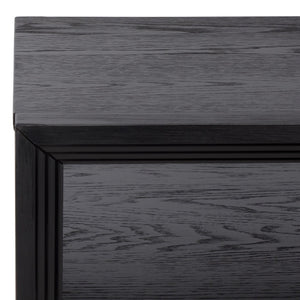 Safavieh Akanksha 2 Drawer Nightstand - Chic Storage Solution With Modern Design For Small Spaces And Style Black NST6409B