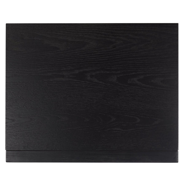 Safavieh Akanksha 2 Drawer Nightstand - Stylish Wooden Storage Solution For Modern Living Spaces Black Wood Nst6409b