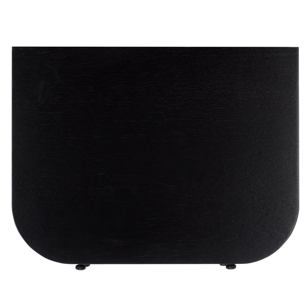 Safavieh Himanshu 2 Drawer Nightstand - Stylish Solid Wood Design For Functional Bedroom Storage Solutions Black Wood Nst6410b